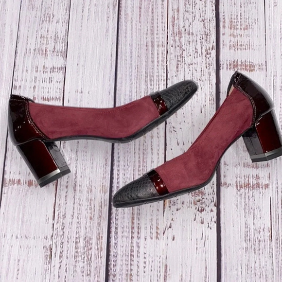 Sabrina’s burgundy pumps made in Spain size 38 - Picture 5 of 9